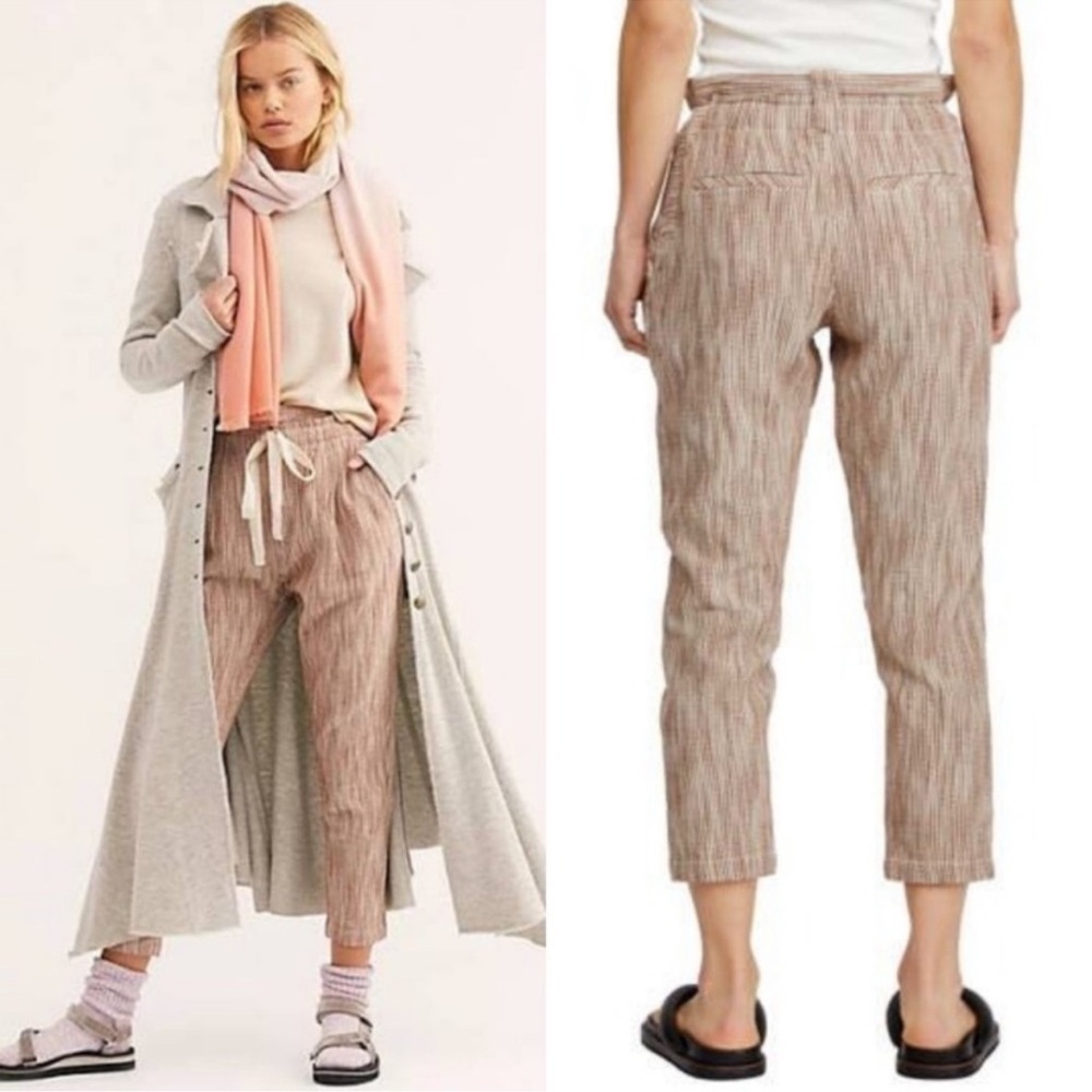 NEW Free People Light at Sunrise Crop Pants 6 - Picture 4 of 12